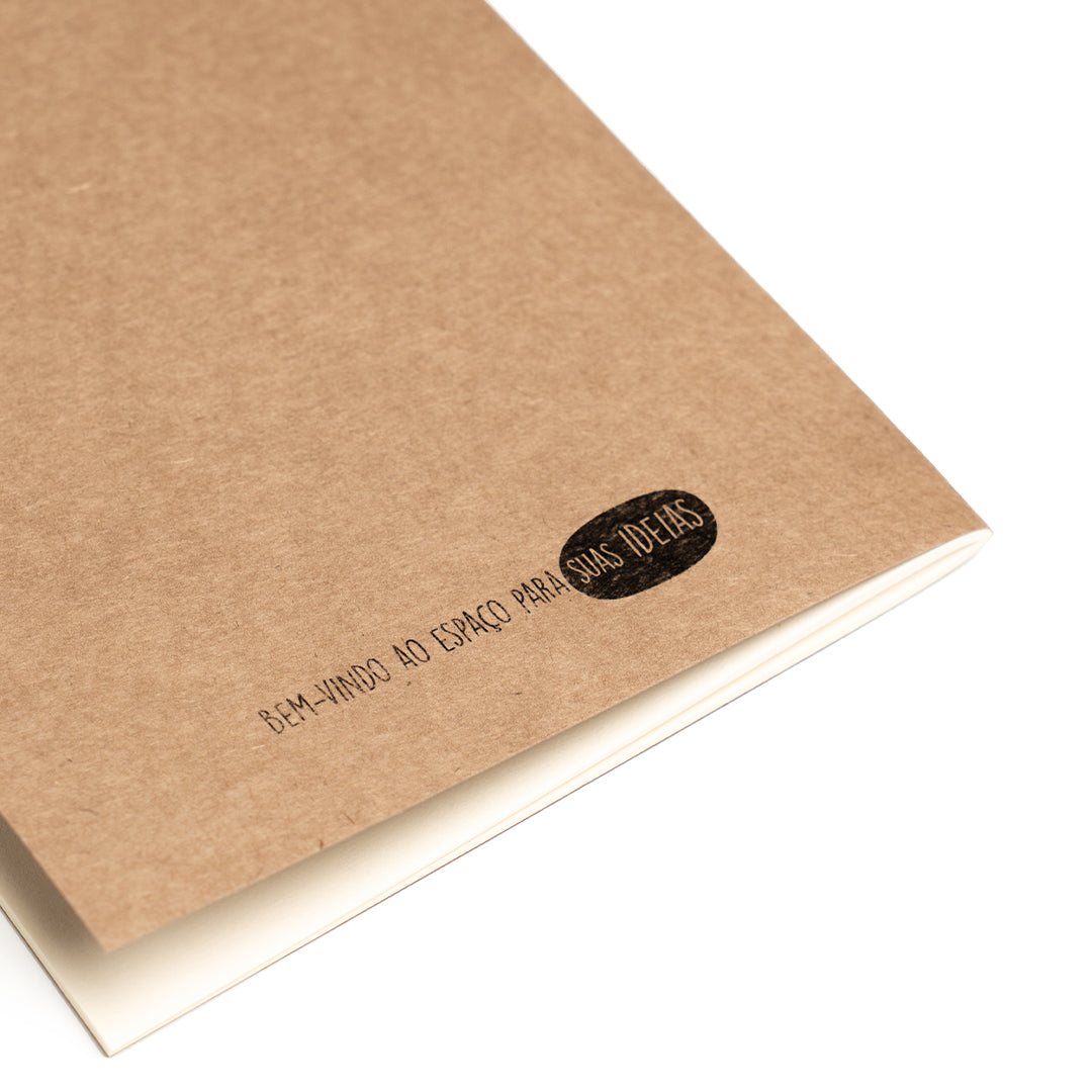 Caderno com capa flexível em Kraft (Journal)