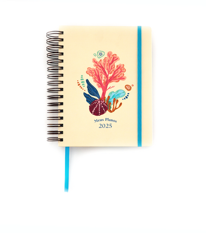 Kit Planner e bloco - Coral