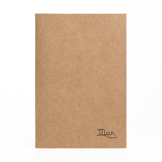 Caderno com capa flexível em Kraft (Journal)